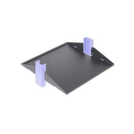Rack Solutions 2Post Fixed Shelf 29In Vented, Flange Do 3USHL-022FULL-29DV